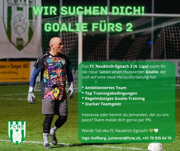 Inserat - Goali 2 Mannschaft