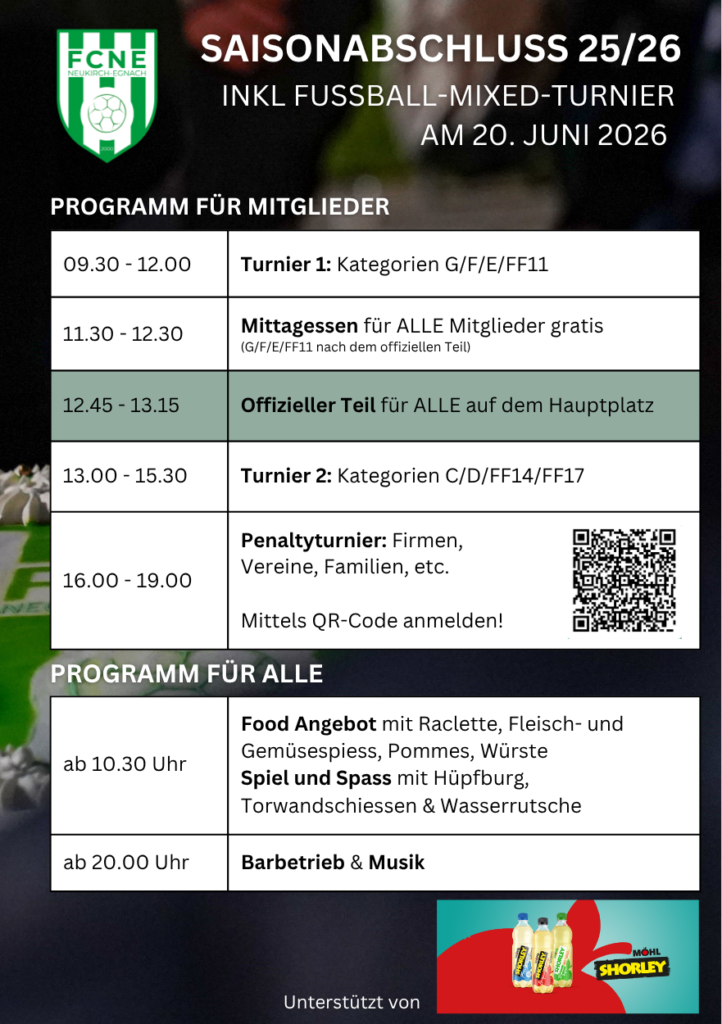 Saisonabschluss Programm